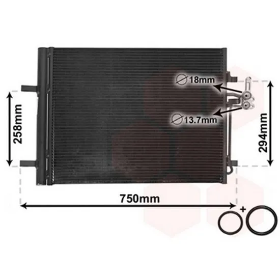 Radiator Aer Conditionat FORD S-MAX 2006->2014 Radiator aer conditionat benzina/ diesel (59x47x1,6) Perioada 2006 2007 2008 2009 2010 2011 2012 2013 2014