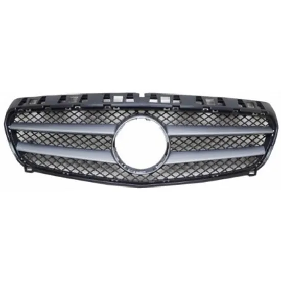 Grila Radiator MERCEDES A-CLASS W176 2012->2018 Grila radiator neagra / argintie gri, Perioada 2012 2013 2014 2015 2016 2017 2018