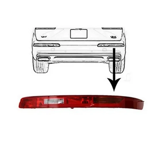 Lampa stop spate dreapta AUDI Q7 2015-> perioada 2015 2016 2017 2018 2019 , cu lampa de ceata cu lumini de mers inapoi,