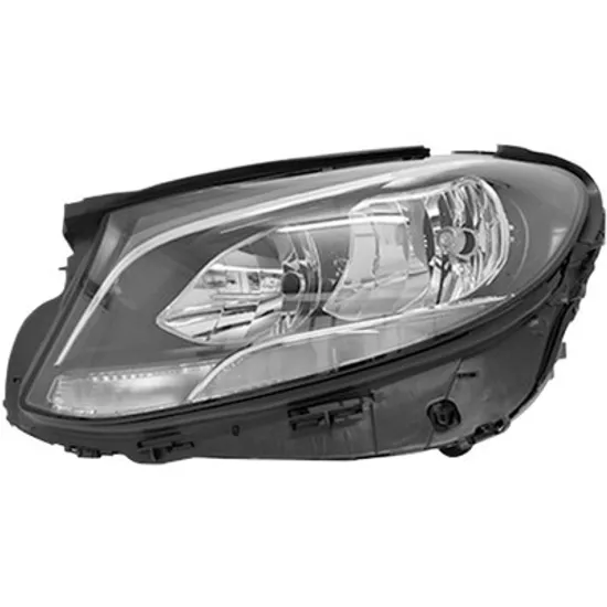 Far stanga MERCEDES E-CLASS W213 2016-> perioada 2016 2017 2018 2019 2020 2021 cu motor reglaj, cu LED, fumuriu, cu reglaj electric, cu bec H7/H7, cu bec LED