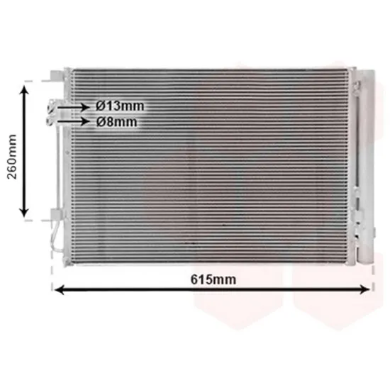 Radiator aer conditionat OPEL ANTARA 2006-> pentru 2.4 LPG, perioada 2008 2009 2010 2011 2012 2013