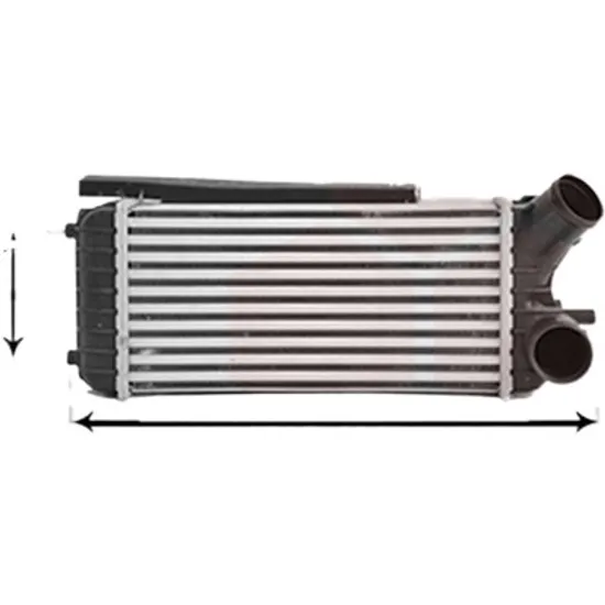 Intercooler FORD C-MAX 2 2010->2019 1.6 TDCi 70KW 95CP , pentru motor T3DA, T3DB perioada 2010 2011,2012,2013,2014,2015,2016,2017,2018 2019