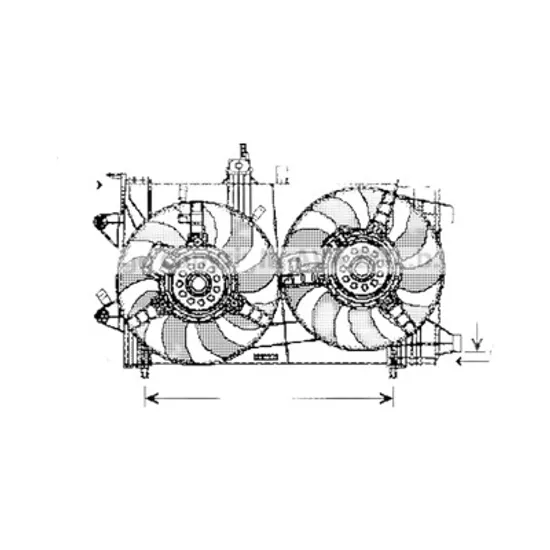 Ventilator motor FIAT PUNTO 188 1999->2012 pentru 1.9 DS 60 , perioada 1999 2000 2001 2002 2003 2004 2005 2006 2007 2008 2009 2010 2011 2012