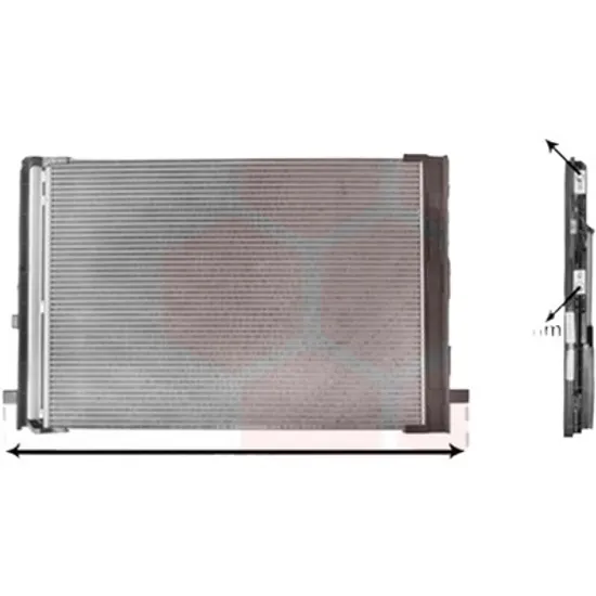 Radiator aer conditionat MERCEDES VITO W447 2014-> pentru 119 BlueTEC , perioada 2014 2015 2016 2017 2018 2019