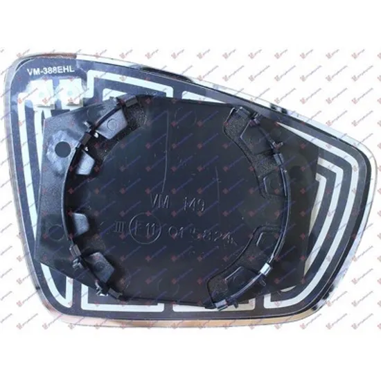 Sticla Oglinda VW POLO 6R1 2009->2020 Geam oglinda cu incalzire stanga Perioada 2009 2010 2011 2012 2013 2014 2015 2016 2017
