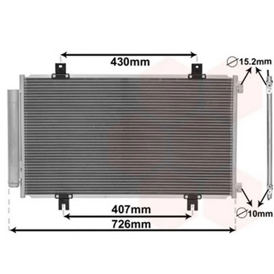 Radiator Aer Conditionat SUZUKI S-CROSS 2013->2022 Radiator aer conditionat 1.6 16v 688x394x12 Perioada 2013 2014 2015 2016 2017 2018 2019 2020 2021 2022
