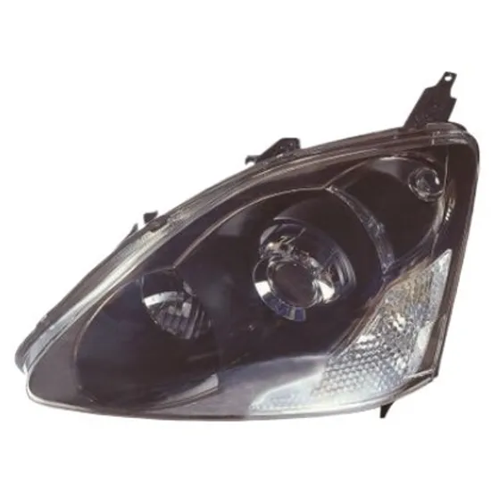 Far dreapta HONDA CIVIC 7 2000->2005 perioada 2001 2002 2003 2004 2005 de la an de fabricatie 10/2003, fara motor reglaj, semnal alb, cu reglaj electric, cu bec H1, cu bec HB3