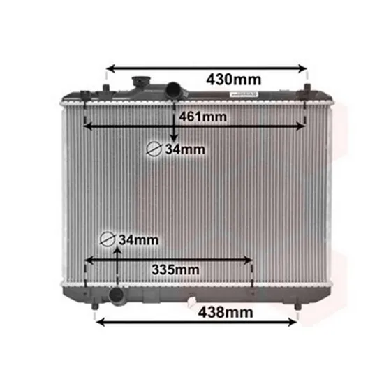 Radiator Motor SUZUKI SWIFT 3 2005->2010 Radiator apa 1.3-1.5i 16V +/-A/C 37,5x55 BEHR Perioada 2005 2006 2007 2008 2009 2010 2011
