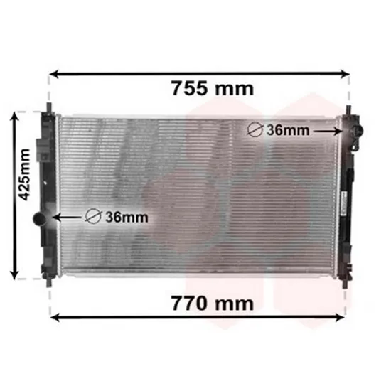 Radiator Motor JEEP COMPASS 2006->2015 Radiator apa pentru 1,8 - 2,4 benzina - 2,0diesel CV manuala/automata (70x39) Perioada 2006 2007 2008 2009 2010 2011 2012 2013 2014 2015 2016