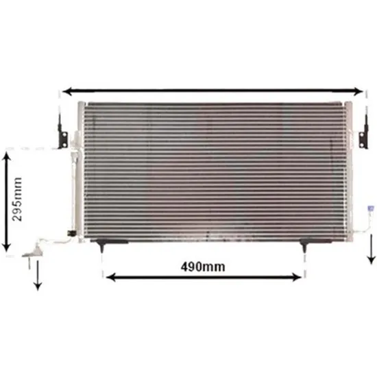 Radiator aer conditionat FORD TRANSIT 2013-> pentru 2.0 EcoBlue RWD, perioada 2016 2017 2018 2019 2020 2021 2022 2023 2024