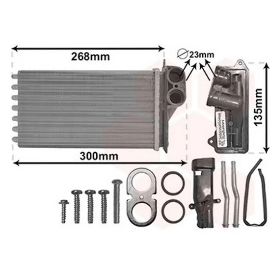 Radiator Incalzire CITROEN C1 2005->2014 Calorifer +AC M 235x140x42 Perioada 2005 2006 2007 2008 2009 2010 2011 2012 2013