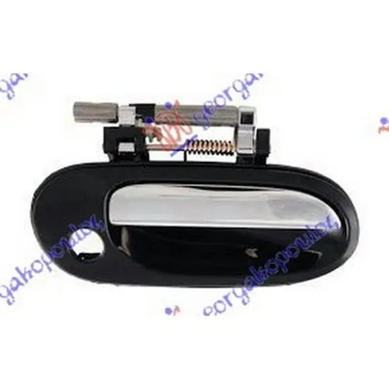 Maner Usa NISSAN ALMERA 2 2001->2006 Maner usa fata cu panou exterioara cromat/negru dreapta Perioada 2000 2001 2002 2003 2004 2005 2006