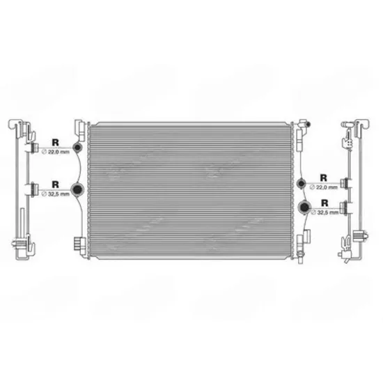 Radiator Motor MERCEDES B-CLASS W247 2018-> Radiator apa motor 1.3-2.0 benzina - 1.5-2.0 diesel manuala (663x433) (KOYO) Perioada 2018 2019 2020 2021 2022 2023