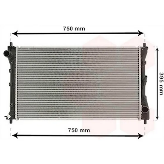 Radiator Motor SUZUKI SX4 2006-> Radiator apa 2.0 DDiS diesel MANUAL (675x370x26) Perioada 2006 2007 2008 2009 2010 2011 2012