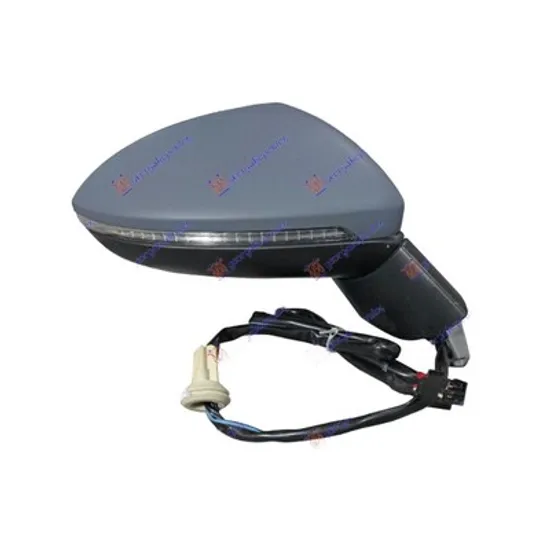 Oglinda VW GOLF 7 SPORTSVAN 2014-> Oglinda exterioara electrica cu incalzire cu rabatare electrica cu memorie cu semnal si lampa podea dreapta 2014->2018 Perioada 2014 2015 2016 2017 2018