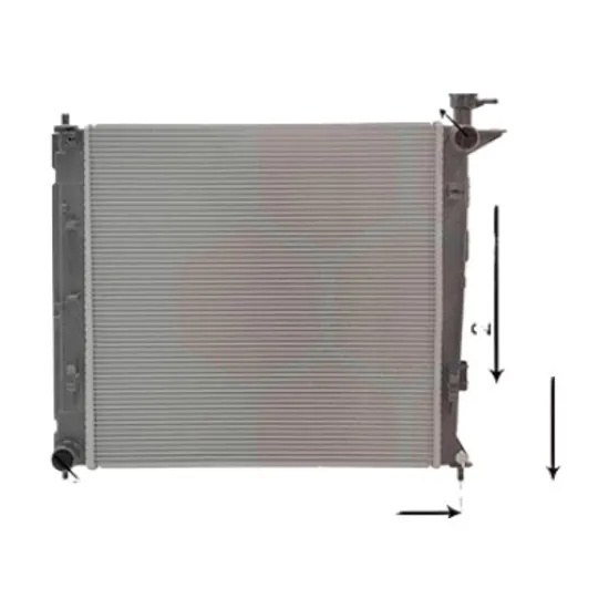 Radiator apa KIA CARENS 4 2013-> 1.7 CRDi 100KW 136CP , pentru motor D4FD perioada 2013 2014,2015,2016,2017 2018