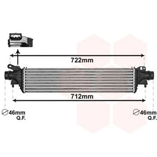 Intercooler OPEL ADAM 2012->2019 Radiator intercooler 1.0i turbo benzina 571x127x50 Perioada 2012 2013 2014 2015 2016 2017 2018