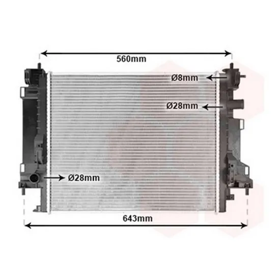 Radiator Motor RENAULT TWINGO 3 2014-> Radiator apa 0.9 TURBO / 1.0 12v benzina Perioada 2014 2015 2016 2017 2018 2019 2020