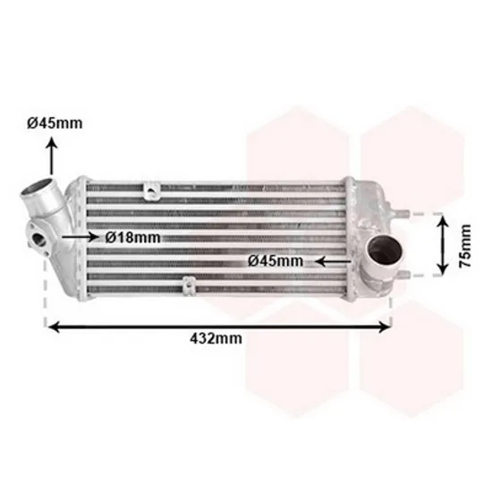 Intercooler HYUNDAI ACCENT 3 SEDAN MC 2005->2012 Radiator intercooler 1.5 CRDi (310x130x60) pentru sedan Perioada 2005 2006 2007 2008 2009 2010 2011