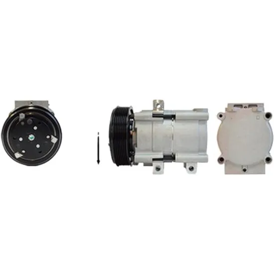 Compresor aer conditionat FORD TRANSIT 2005->2014 2.2 TDCi 103KW 140CP , pentru motor PGFA, PGFB, UHFA, UHFB, UHFC perioada 2007 2008 2009 2010 2011 2012 2013 2014