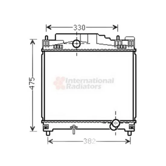 Radiator Motor TOYOTA IQ 2009->2015 Radiator apa pentru 1,0 - 1,3 benzina 37x40 Perioada 2009 2010 2011 2012 2013 2014 2015