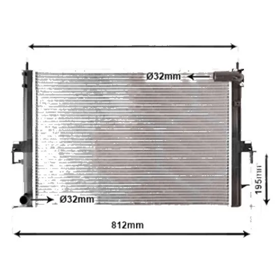 Radiator apa ROVER 75 1999->2005 pentru 2.5 V6, perioada 1999 2000 2001 2002 2003 2004 2005