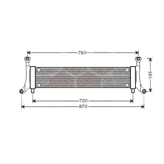 Radiator apa AUDI Q7 2006->2015 3.0 TDI quattro 150KW 204CP , pentru motor CJGC, CJMA perioada 2010 2011,2012,2013,2014 2015