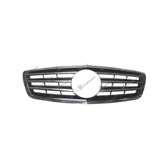 Grila Radiator MERCEDES S-CLASS W221 2005->2013 Grila radiator ->2009 (AMG LOOK) cromat/negru Perioada 2005 2006 2007 2008 2009