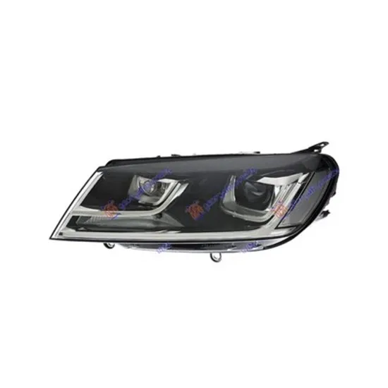 Faruri VW TOUAREG 2010->2018 Far Bi-XENON functie cornering daylight HELLA stanga 2014->2018 Perioada 2010 2011 2012 2013 2014 2015 2016 2017