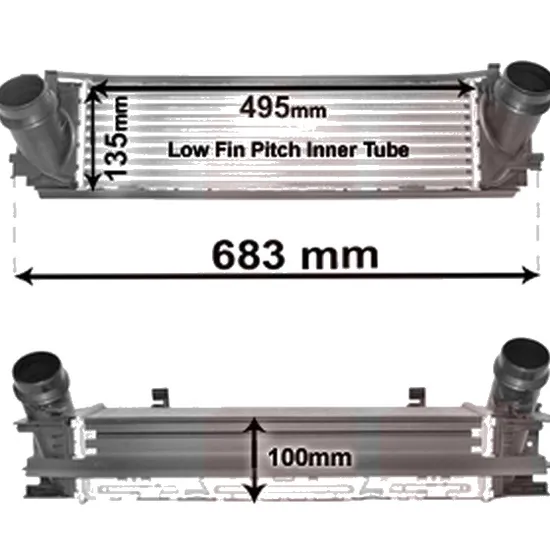 Intercooler BMW 3 F30 2011->2018 330 d 210KW 286CP , pentru motor N57 D30 A perioada 2012 2013,2014,2015,2016,2017 2018