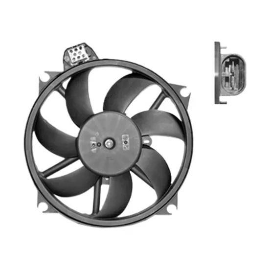 Ventilator motor RENAULT MEGANE III Grandtour 2008-> 1.6 16V 74KW 101CP , pentru motor K4M 848 perioada 2009 2010 2011 2012 2013 2014