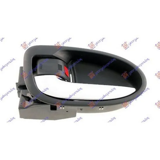 Maner Usa TOYOTA YARIS 2005->2011 Maner usa fata/spate interior cromat/negru stanga Perioada 2005 2006 2007 2008 2009 2010