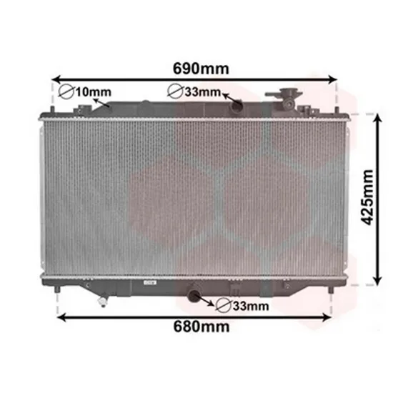 Radiator Motor MAZDA 6 GJ 2012-> Radiator apa pentru 2.2 CDVi (37.5x75.2) Perioada 2013 2014 2015 2016 2017 2018