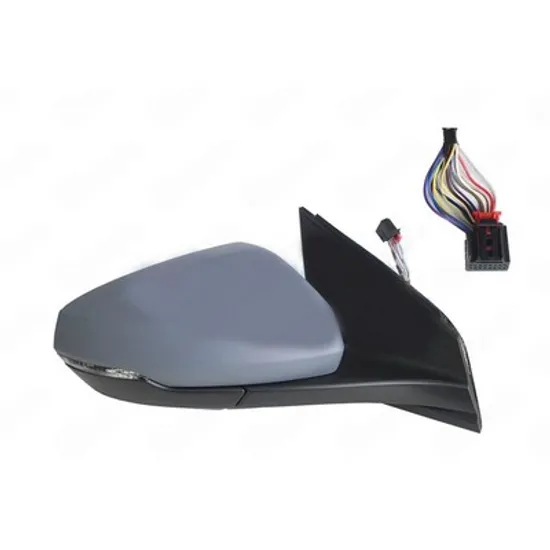 Oglinda VW POLO 6 2017-> Oglinda exterioara electrica cu incalzire cu rabatare electrica pentru vopsit (cu memorie) (cu semnal si senzor banda) 14 PIN DREAPTA Perioada 2017 2018 2019 2020 2021 2022