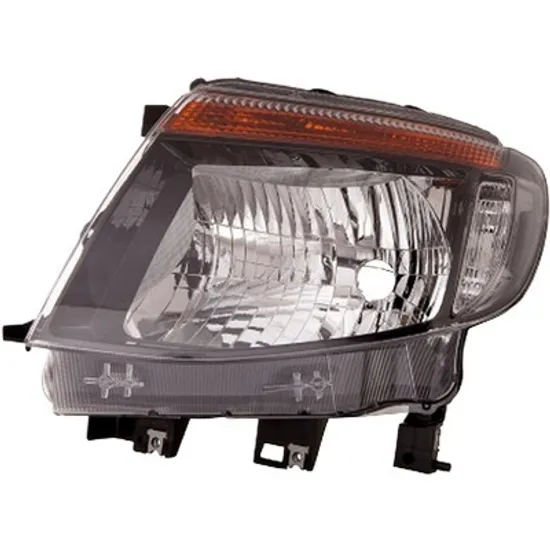 Far dreapta FORD RANGER 2011-> perioada 2011 2012 2013 2014 2015 2016 pana la an de fabricatie 2015, fara motor reglaj, fumuriu, cu bec H4,