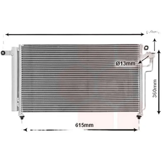 Radiator aer conditionat TOYOTA YARIS 2010-> pentru 1.4 D , perioada 2011 2012 2013 2014 2015 2016