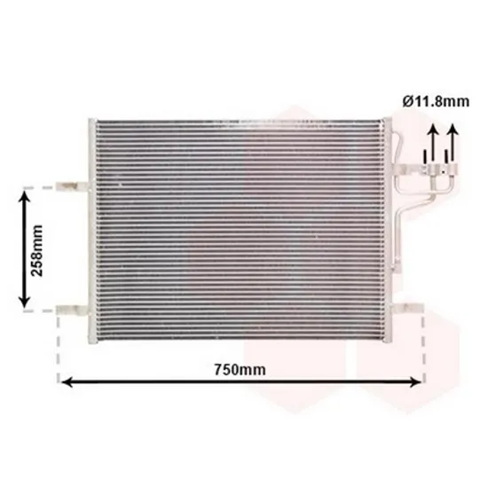 Radiator Aer Conditionat FORD KUGA 1 2008->2012 Radiator aer conditionat 2,0 TDCi - 2,5i turbo (58.6x47) Perioada 2008 2009 2010 2011 2012 2013