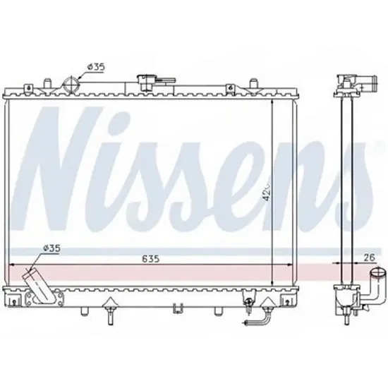 Radiator Motor MITSUBISHI PAJERO SPORT 1 1996->2012 Radiator apa motor 3.0 benzina manuala/AUTO (425x638) (VALEO) Perioada 1996 1997 1998 1999 2000 2001 2002 2003 2004 2005 2006 2007 2008 2009 2010 2011 2012
