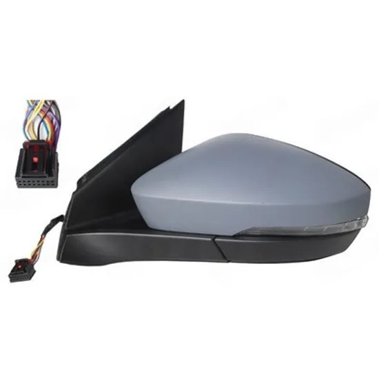 Oglinda VW T-CROSS 2018-> Oglinda exterioara electrica cu incalzire cu rabatare electrica pentru vopsit (cu semnal si senzor banda) (10 PIN) STANGA Perioada 2019 2020 2021 2022 2023
