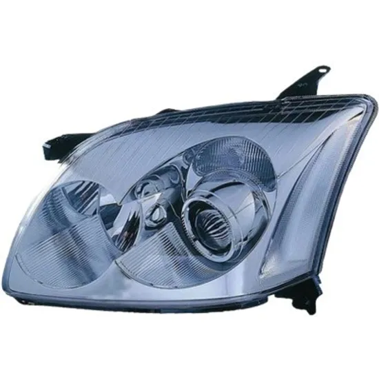 Far dreapta TOYOTA AVENSIS T25 2003->2008 perioada 2003 2004 2005 2006 2007 2008 pana la an de fabricatie 06/2006, fara motor reglaj, semnal alb, cu reglaj electric, cu bec H7/H1