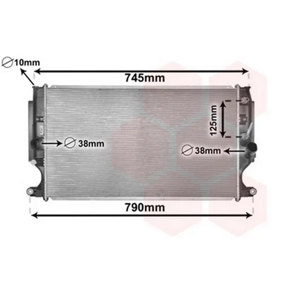 Radiator Motor TOYOTA VERSO 2009->2013 Radiator apa pentru 2,2 D4D CV automata 66,5x37,5 Perioada 2009 2010 2011 2012 2013