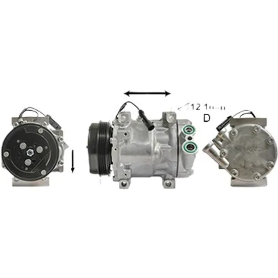 Compresor aer conditionat PEUGEOT BOXER 2006-> pentru 3.0 HDi 160, perioada 2006 2007 2008 2009 2010 2011