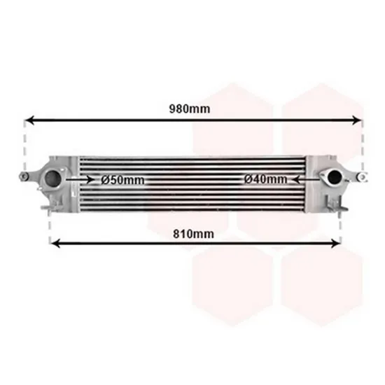 Intercooler RENAULT KOLEOS 1 2008->2015 Radiator intercooler 2,0 DCi 655x157x64 07 Perioada 2008 2009 2010 2011 2012 2013 2014 2015 2016