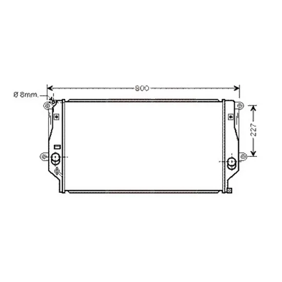 Radiator apa TOYOTA RAV 4 III 2005->2014 2.2 D 4WD 100KW 136CP , pentru motor 2AD-FTV perioada 2006 2007,2008,2009,2010,2011 2012