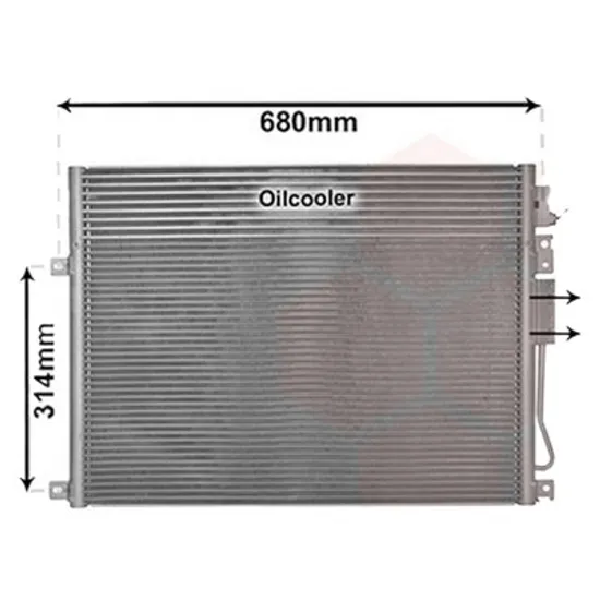 Radiator aer conditionat VW JETTA 6 2010-> 2.5 125KW 170CP , pentru motor CBTA, CBUA, CCCA perioada 2010 2011,2012,2013,2014 2015