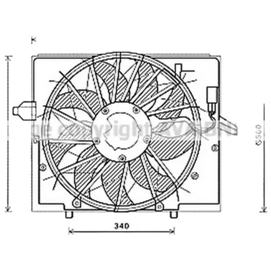 Ventilator motor BMW 7 E65 2001->2008 pentru 735 i, Li, perioada 2001 2002 2003 2004 2005