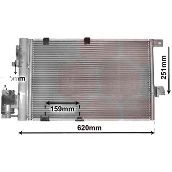 Radiator aer conditionat SUZUKI S-CROSS 2013->2022 pentru 1.4 T AllGrip , perioada 2016 2017 2018 2019 2020 2021