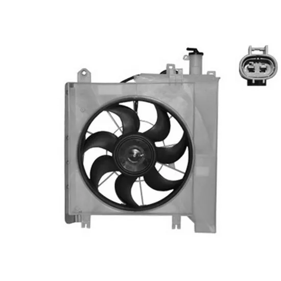 Ventilator Motor CITROEN C1 2005->2014 Electroventilator complet cu aer conditionat 1.0cc benzina Perioada 2005 2006 2007 2008 2009 2010 2011 2012 2013