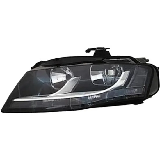 Far stanga AUDI A4 B8 2007->2015 perioada 2011 2012 2013 2014 2015 pana la an de fabricatie 03/2012, cu motor reglaj, semnal fumuriu, cu reglaj electric, cu bec H7/H7