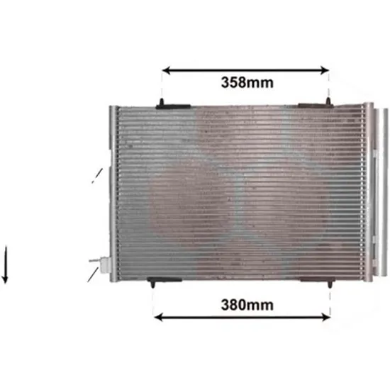 Radiator aer conditionat VW PASSAT B8 2014-> 1.5 TSI 110KW 150CP , pentru motor DADA, DPCA perioada 2018 2019,2020,2021,2022 2023